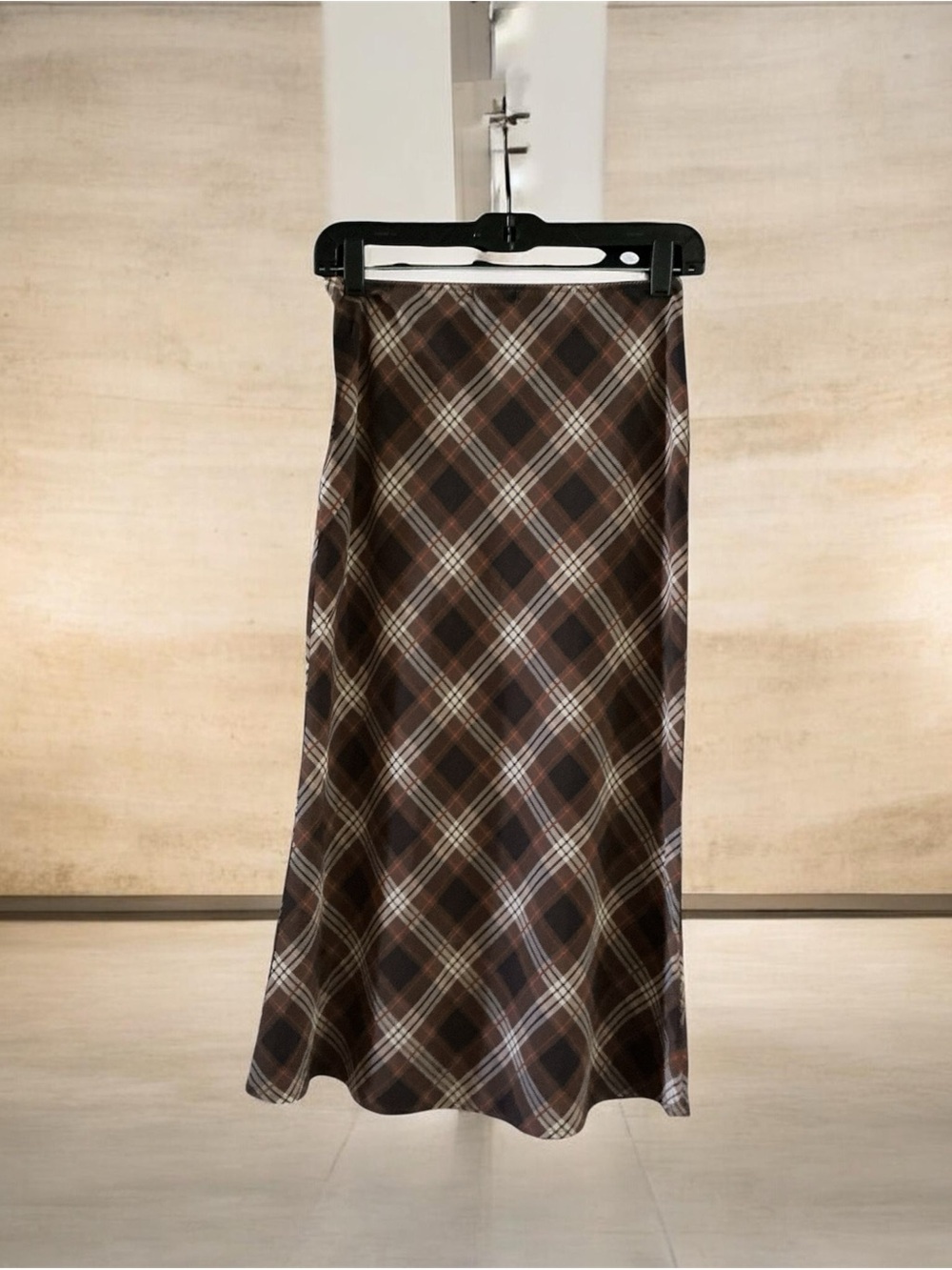 wild fable Brown Plaid A-Line Skirt - Picture 2 of 4